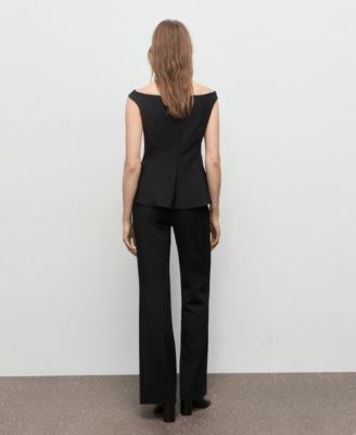 Women's Strapless Peplum Top