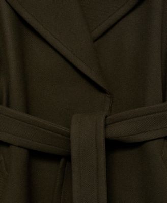 Women's Belted Virgin Wool Coat