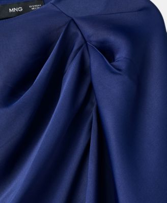 Women's Asymmetrical Satin Dress