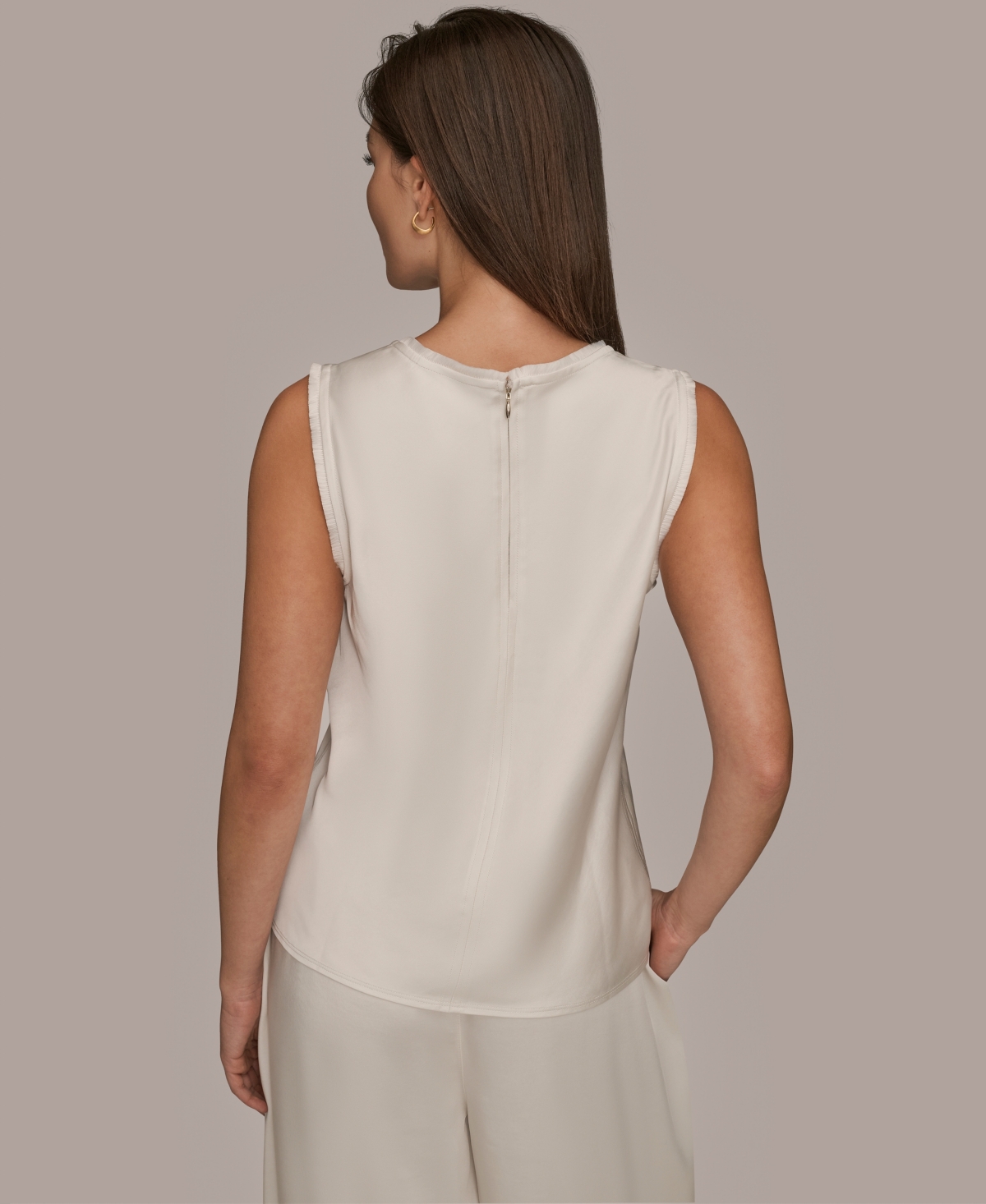 Donna Karan Weekend Women's Sleeveless Tank Top In Neutral