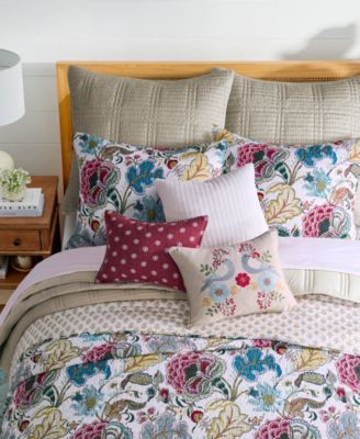 Angelica Embroidered Decorative Pillow, 14" x 18"