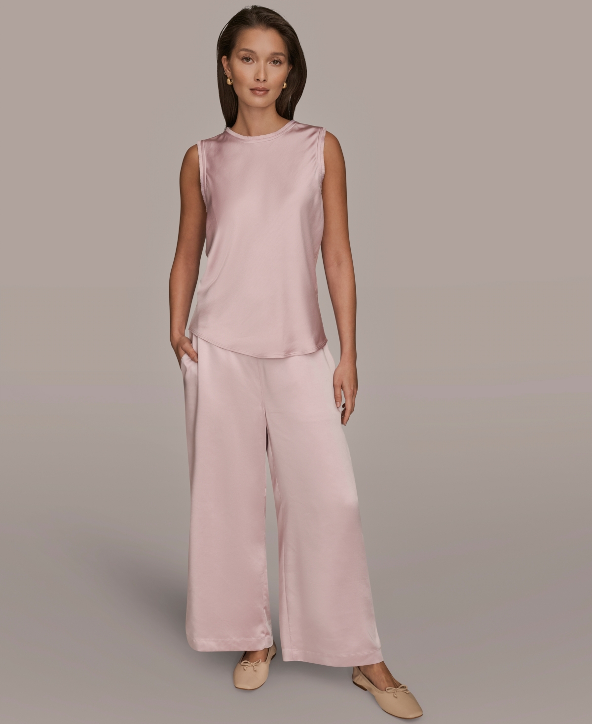 Donna Karan Weekend Women's Sleeveless Tank Top In Neutral