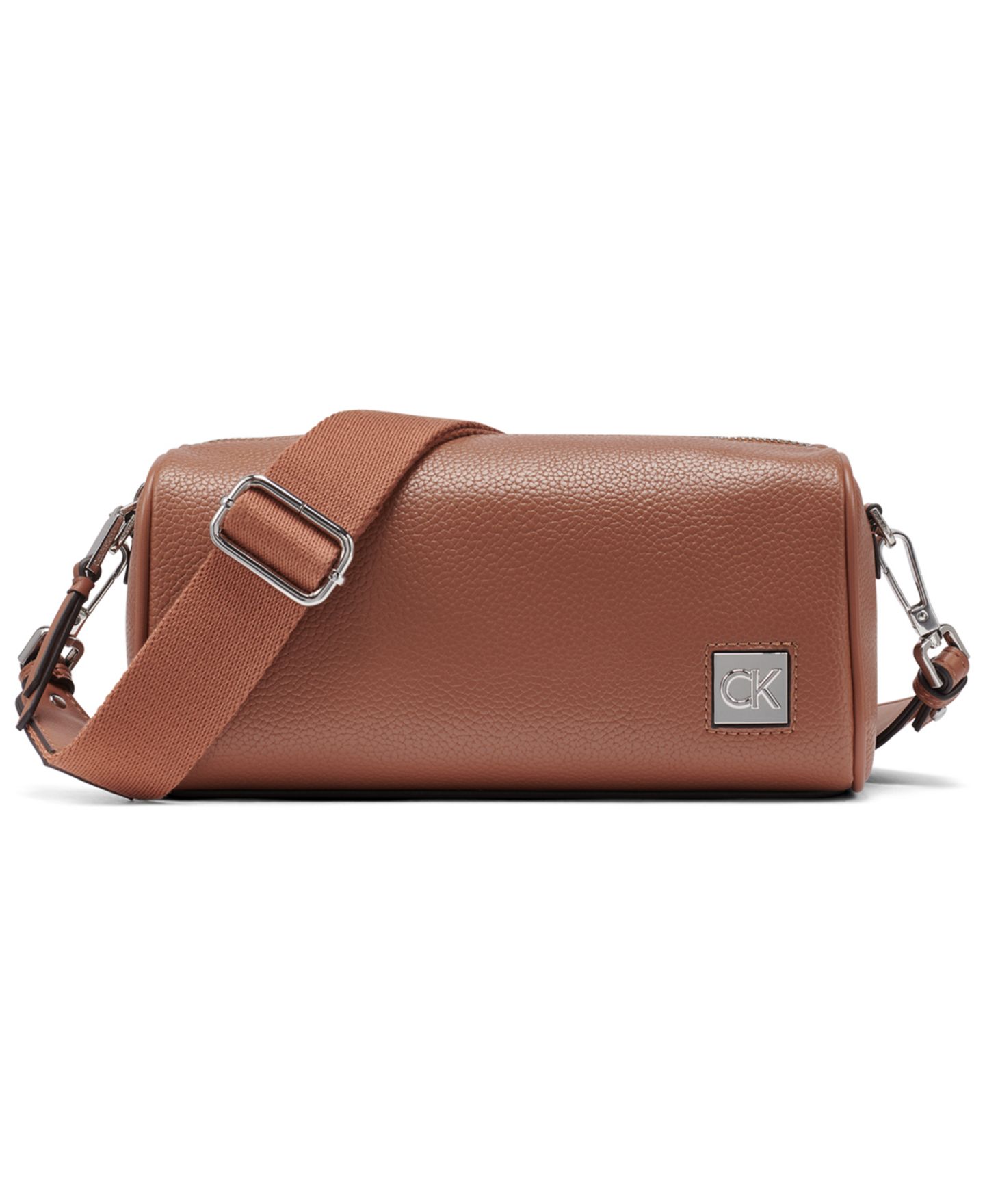 Женская сумка Calvin Klein Rue East-West Adjustable Top Zipper Crossbody, цвет: Карамельный — фото 1