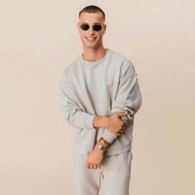 Men’s Organic Cotton Teddy Oversized Crewneck