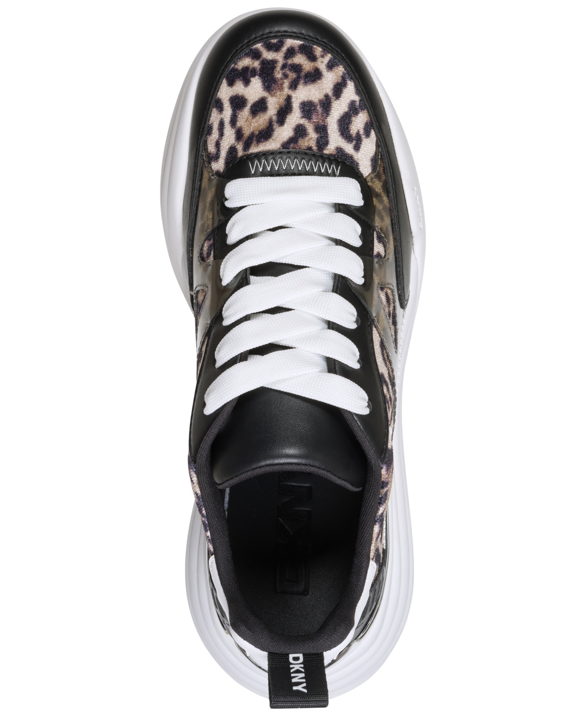 Dkny Women's Zanira Lace Up Sneaker In Animal Print