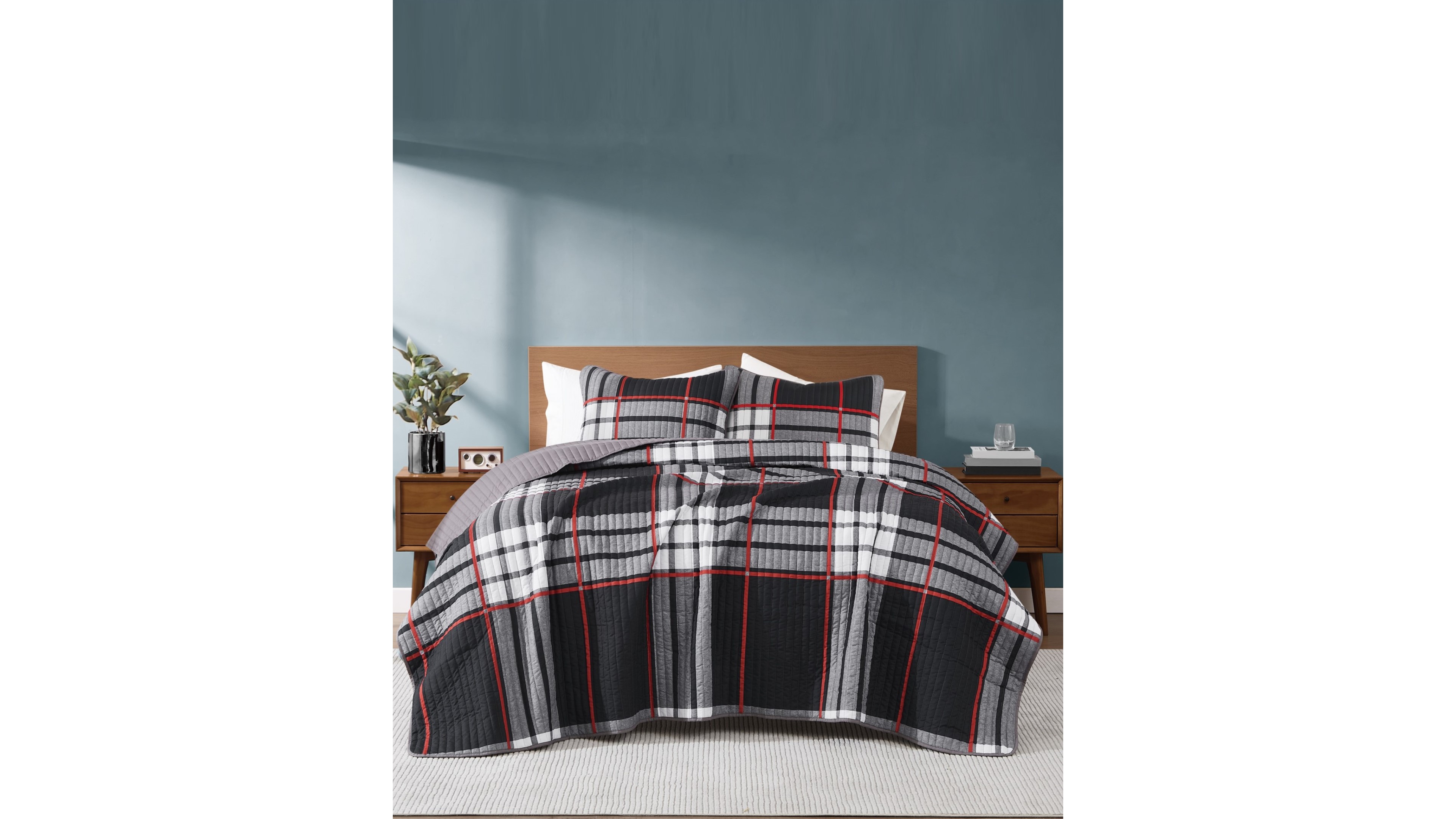 Truly Soft Danbury Plaid 3-Pc. Quilt Set, Full/Queen