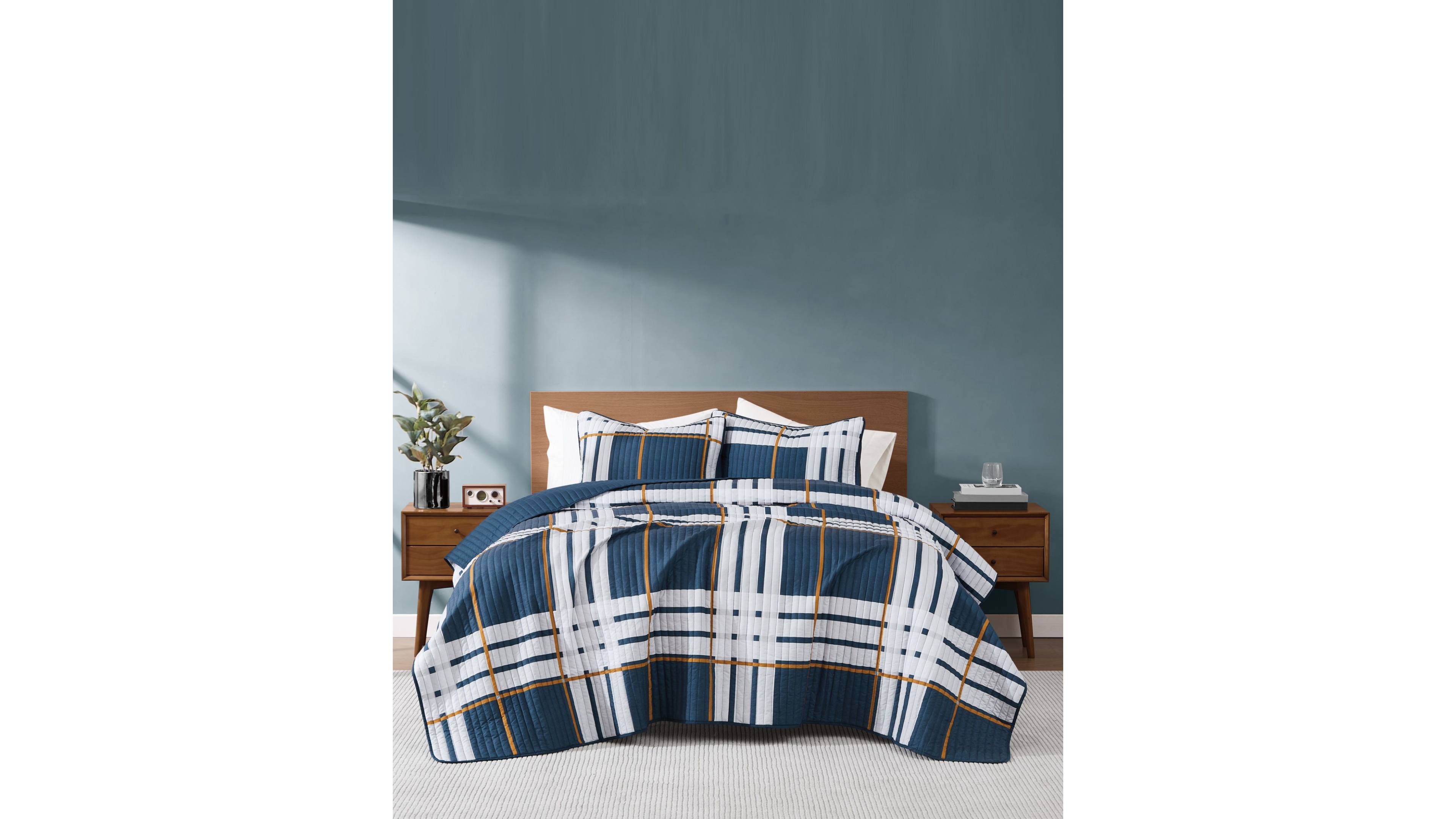 Truly Soft Henry Plaid 3-Pc. Quilt Set, King