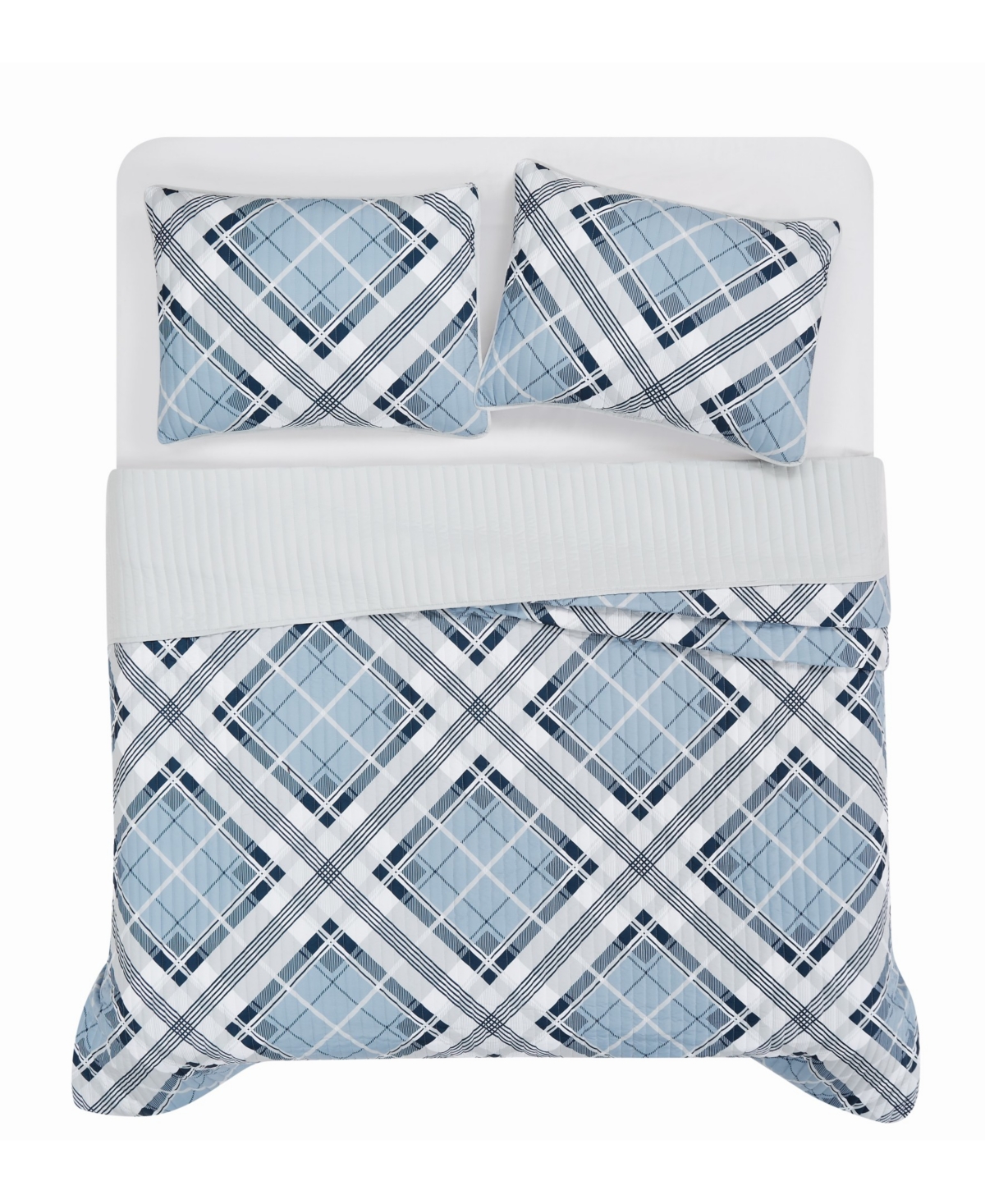 Truly Soft Lars Plaid 3-Pc. Quilt Set, King