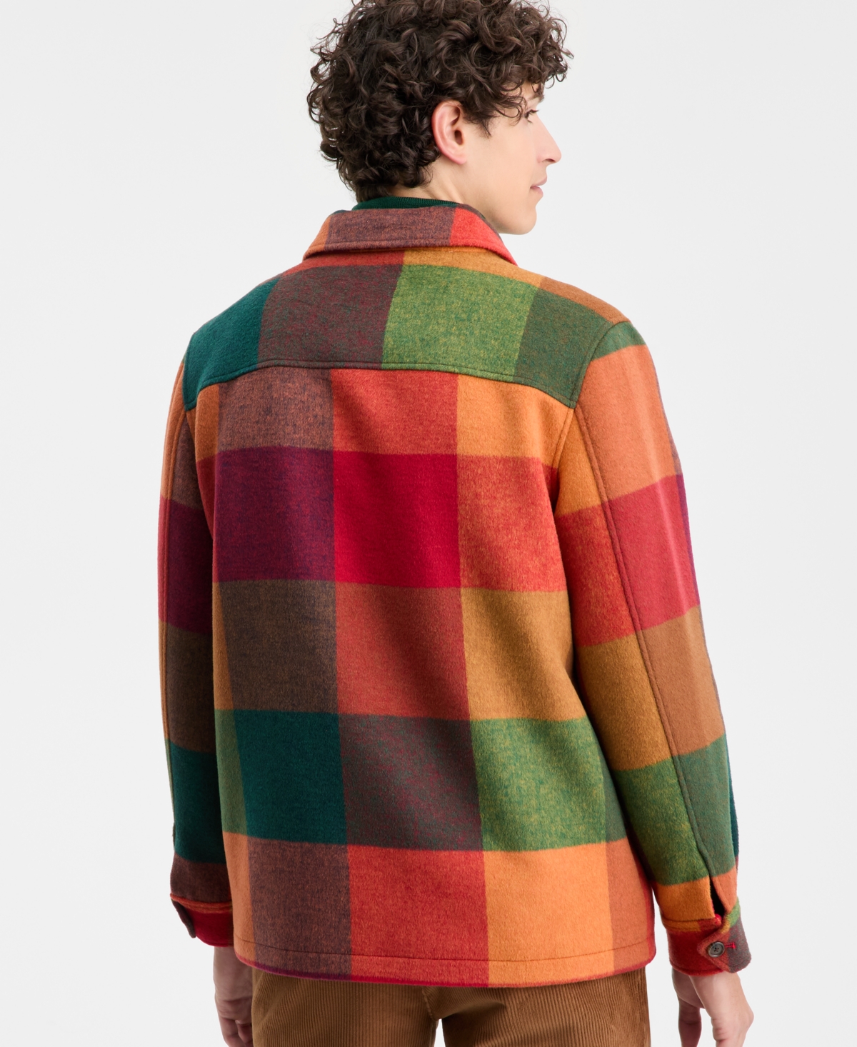 Club Room Men's Mega Check Shirt Jacket, Macy's Exclusive