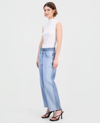 Women's High-Rise Barrel-Leg Jeans, Macy's Exclusive