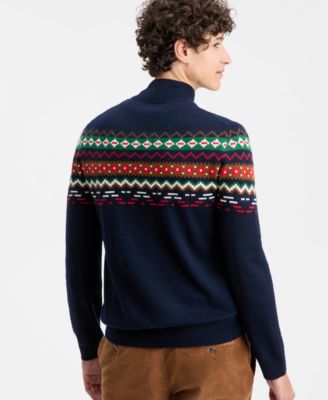 Men's Nordic Fair Isle Quarter-Zip Sweater, Macy's Exclusive