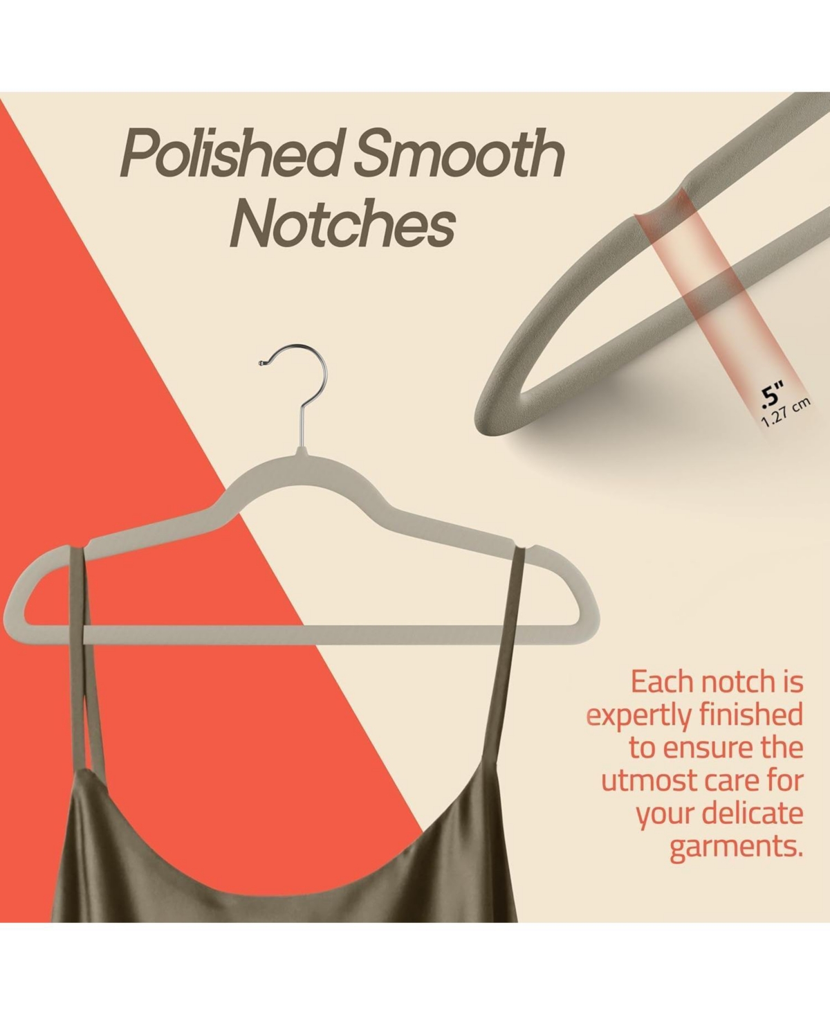 Lifemaster Premium Velvet Non-Slip Hangers for Clothes