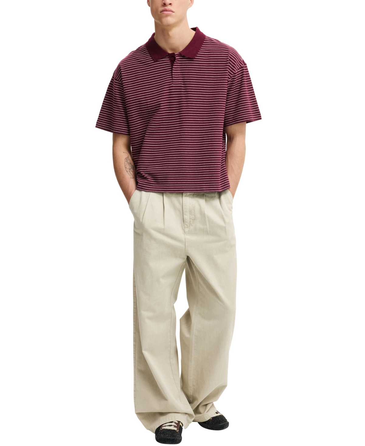 Cotton On Men's Super Baggy Pleated Pant