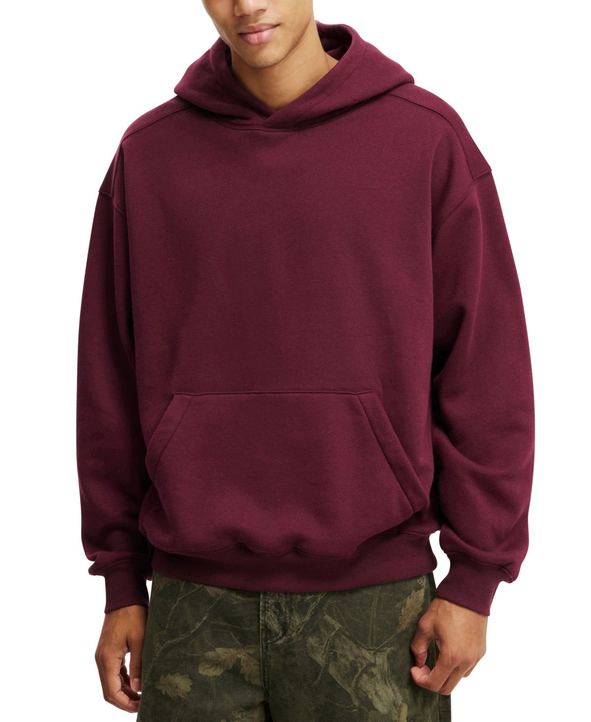 Мужская толстовка свободного покроя с капюшоном