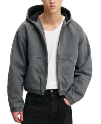Men's Cropped Hooded Bomber