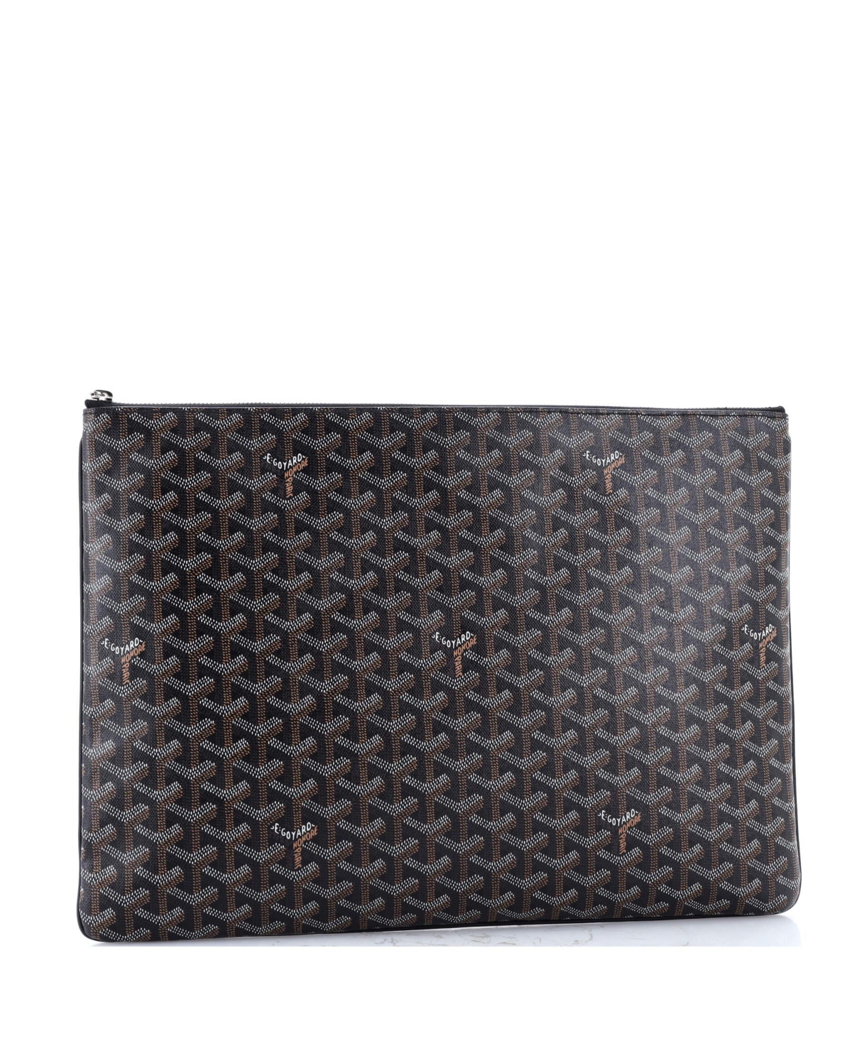 Pre-Owned Goyard Gm Senat Zip Pouch Coated Canvas