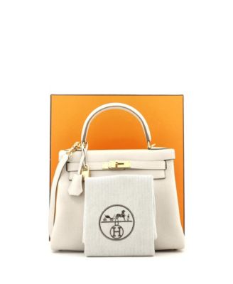 Kelly 28 Handbag Light Togo with Gold Hardware