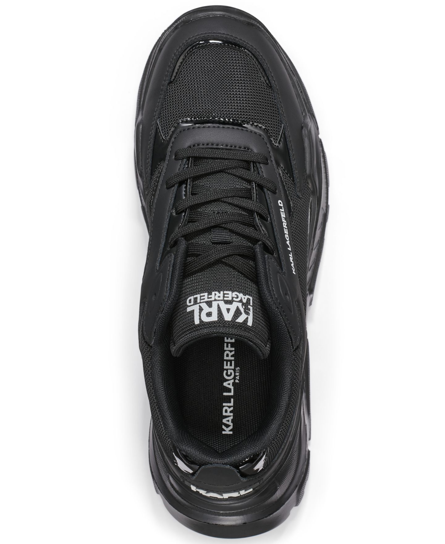 Мужские кроссовки KARL LAGERFELD PARIS Coren - Lace Up, цвет: Чёрный — фото 4
