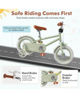 HONGGE 12 Inch Kids Bike with Adjustable Handlebar and Saddle