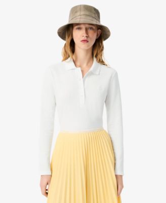 LACOSTE Women's Slim-Fit Long Sleeve Top