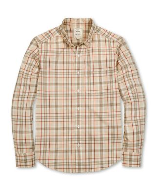 Men's Organic Long Sleeve Stretch Poplin Button Down Shirt