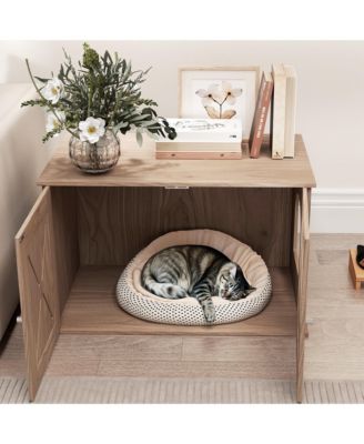 Cat Litter Box Enclosure, Hidden Cat Litter Box Furniture,
