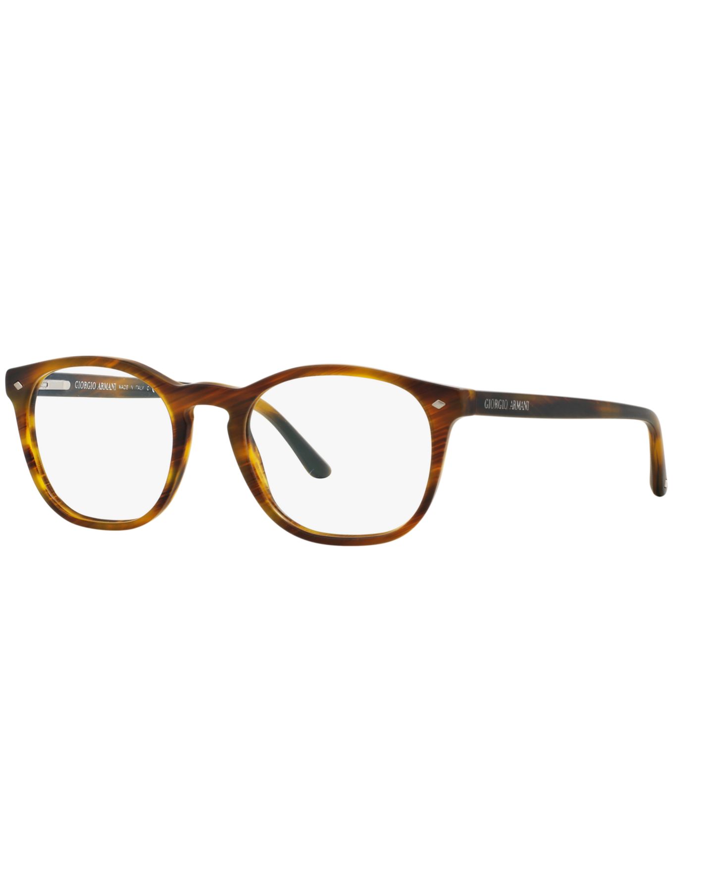 Мужские очки Giorgio Armani Man Panthos Plastic AR7074 Eyeglasses, цвет: Тёмный коричневый — фото 18