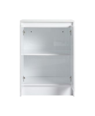 72" White Vanity Combo: 4-Storage & 2-Wall Cabinets, Soft Close
