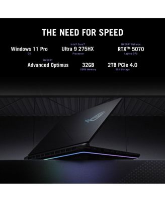 ROG Strix G16 16 Inch Gaming Laptop with Intel Core Ultra 9, 32GB RAM, 2TB SSD, RTX 5070, Windows 11