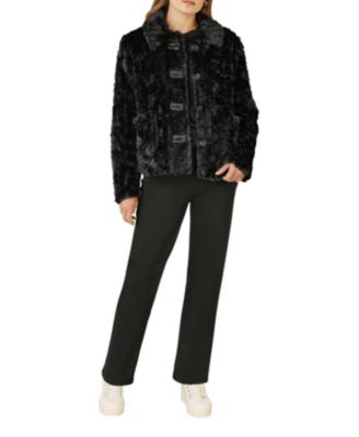 Women's Textured Faux Fur Jacket