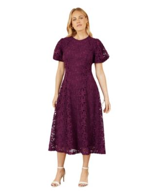 chi chi london pink lace dress Chi Chi Peplum Floral Embroidered Lace Bodycon Dress in Pink, Size 8 main image 0