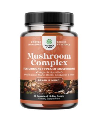 10X Mushroom Complex Capsules, 30ct