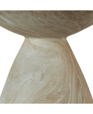 Streamdale Cement Outdoor Accent Table - Terrazzo Style