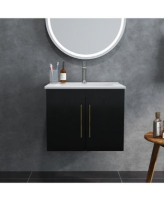 Bathroom Vanity with Sink and Decorative Handle