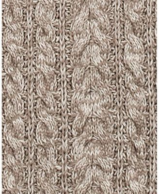 Men's Organic Half Zip Cable Pullover Sweater