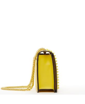 Leather Crossbody Purse Shoulder Bag  with Gold Chain Strap Evening Clutch Style