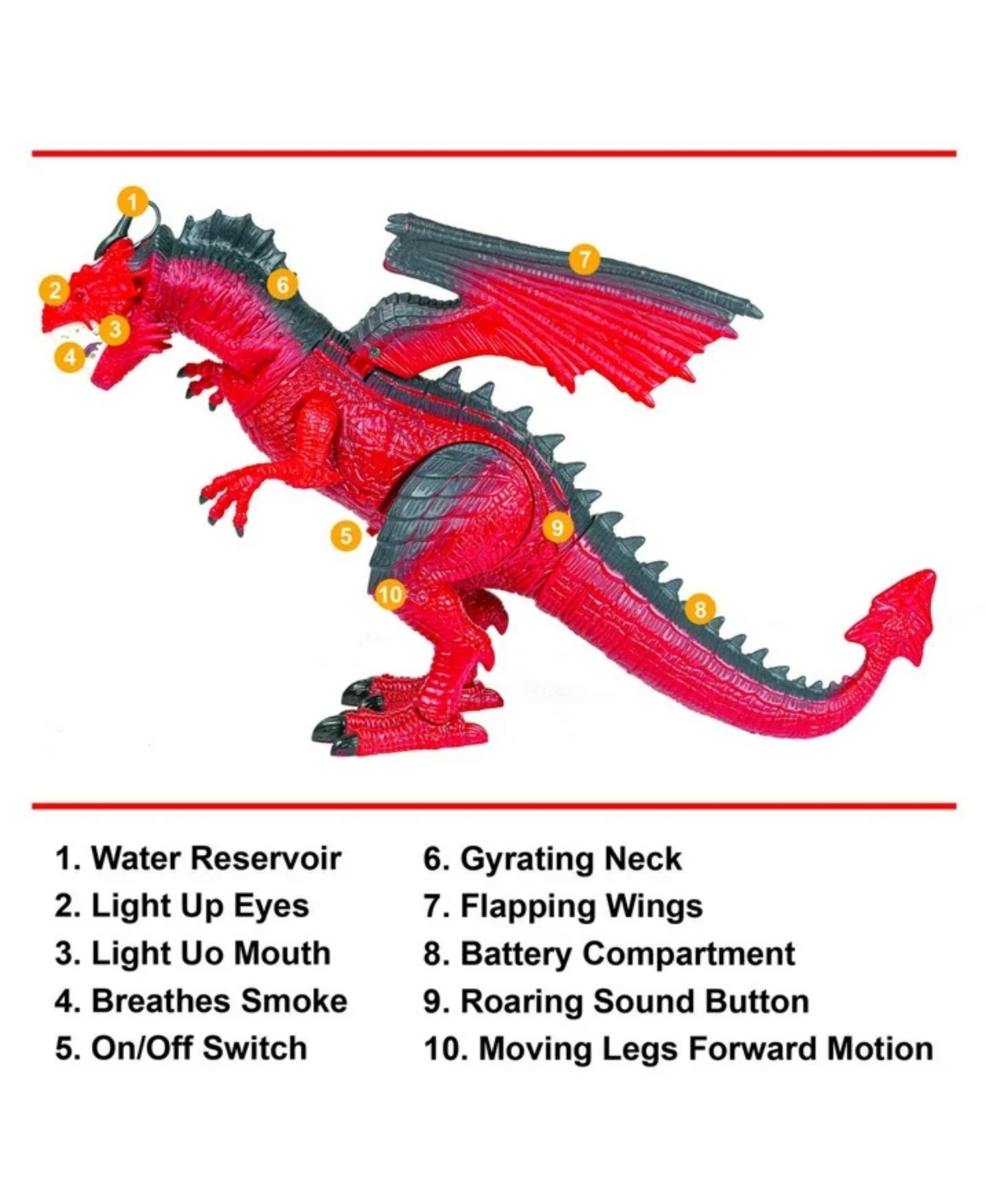 Contixo DR3 Rc Dragon Dinosaur Toy