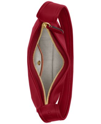 Curve Zip Small Leather Shoulder Bag