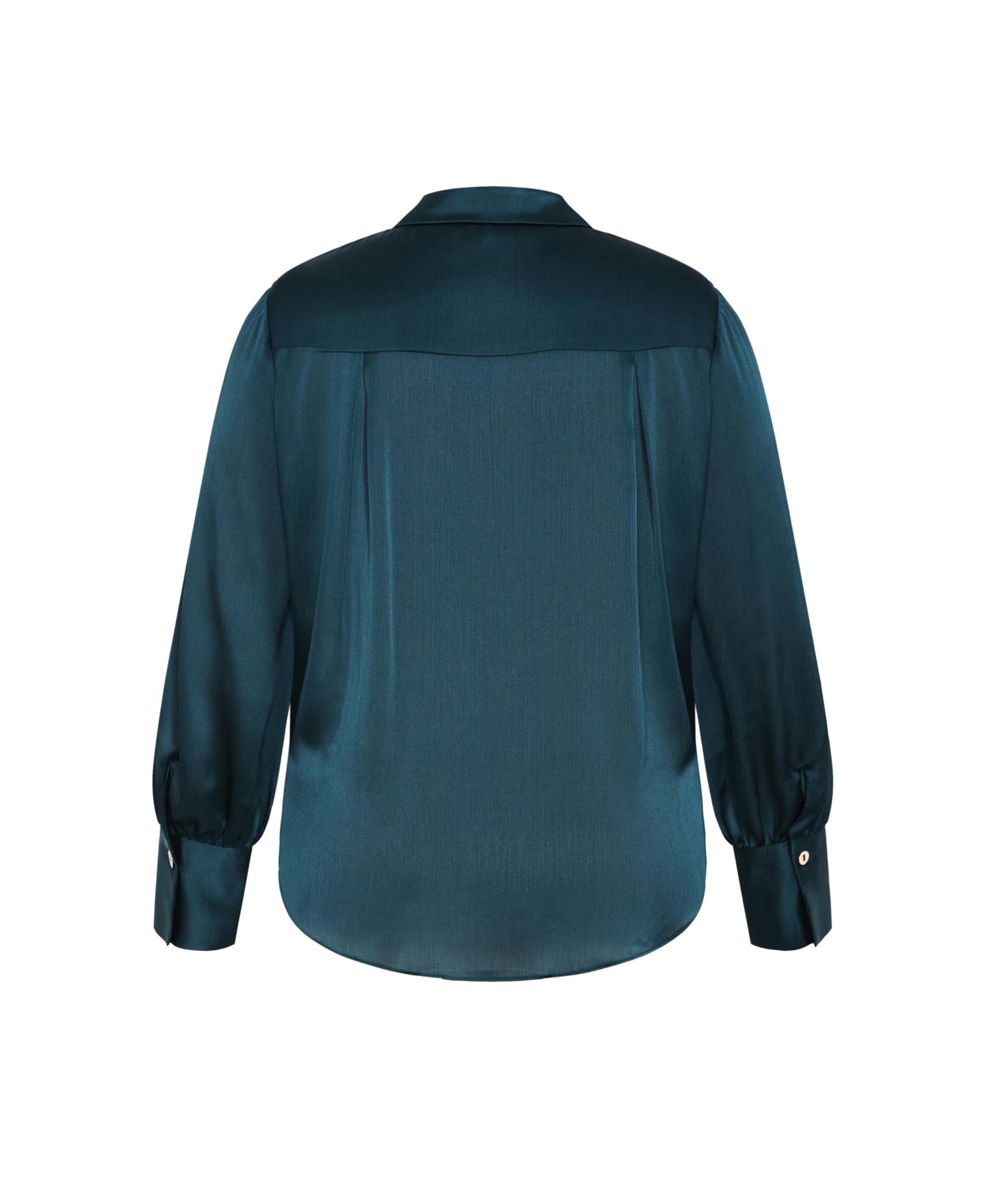 Женская рубашка CITY CHIC Plus Size Ellie, цвет: Глубокий бирюзовый — фото 4