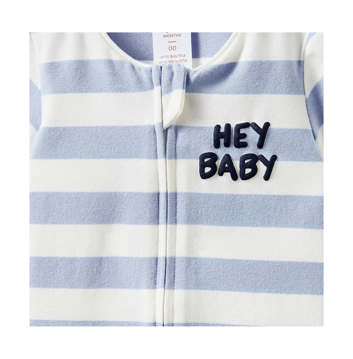 Cotton On Baby Boys The Billie Short Sleeve Zip Romper