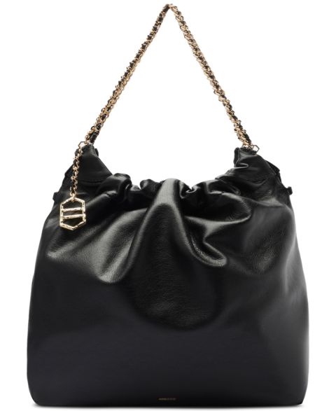 Женская сумка Arezzo Elizabeth Large Leather Bucket Handbag, цвет: Чёрный