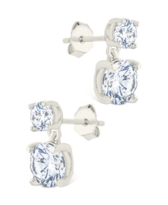 Sterling Silver Galatea Brilliant Cut CZ Studs