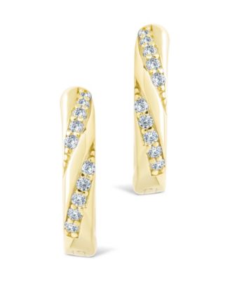 Sterling Silver Adelise Micro Hoops