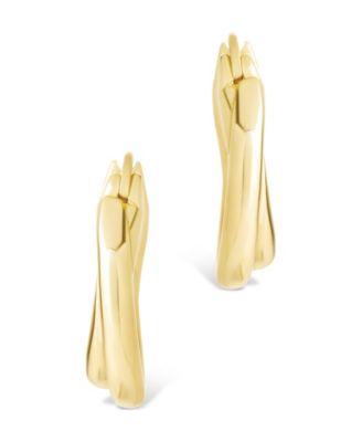 Sterling Silver Janice Twisted Hoop Earrings