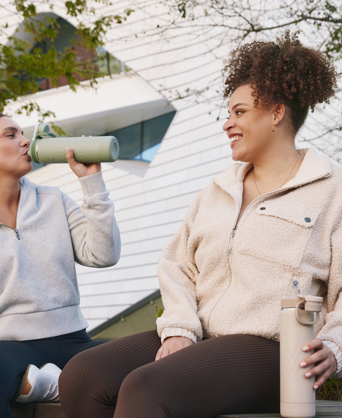 Takeya Sport 22 Oz. Triple-insulated Water Bottle With Spout Lid In Brown