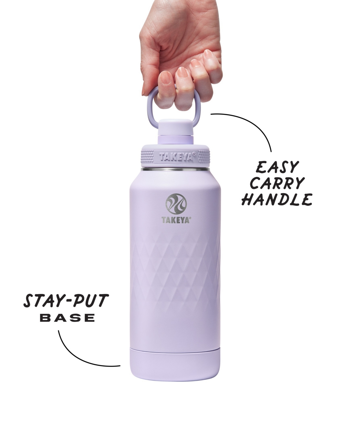 Takeya Sport 32 Oz. Triple-insulated Water Bottle With Spout Lid In Silver