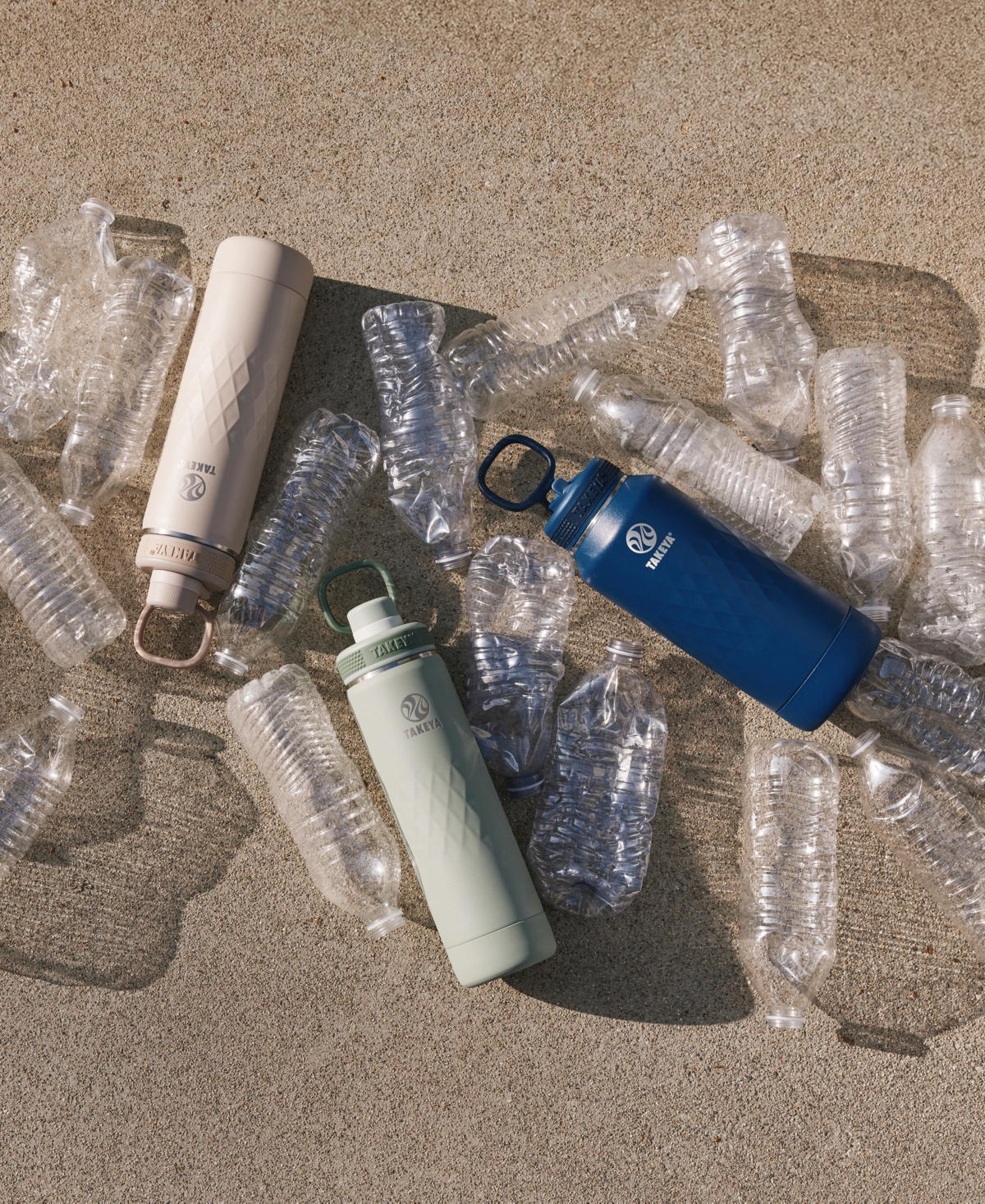 Takeya Sport 40 Oz. Triple-insulated Water Bottle With Spout Lid In Blue