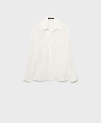 Women's Patches Lyocell Shirt