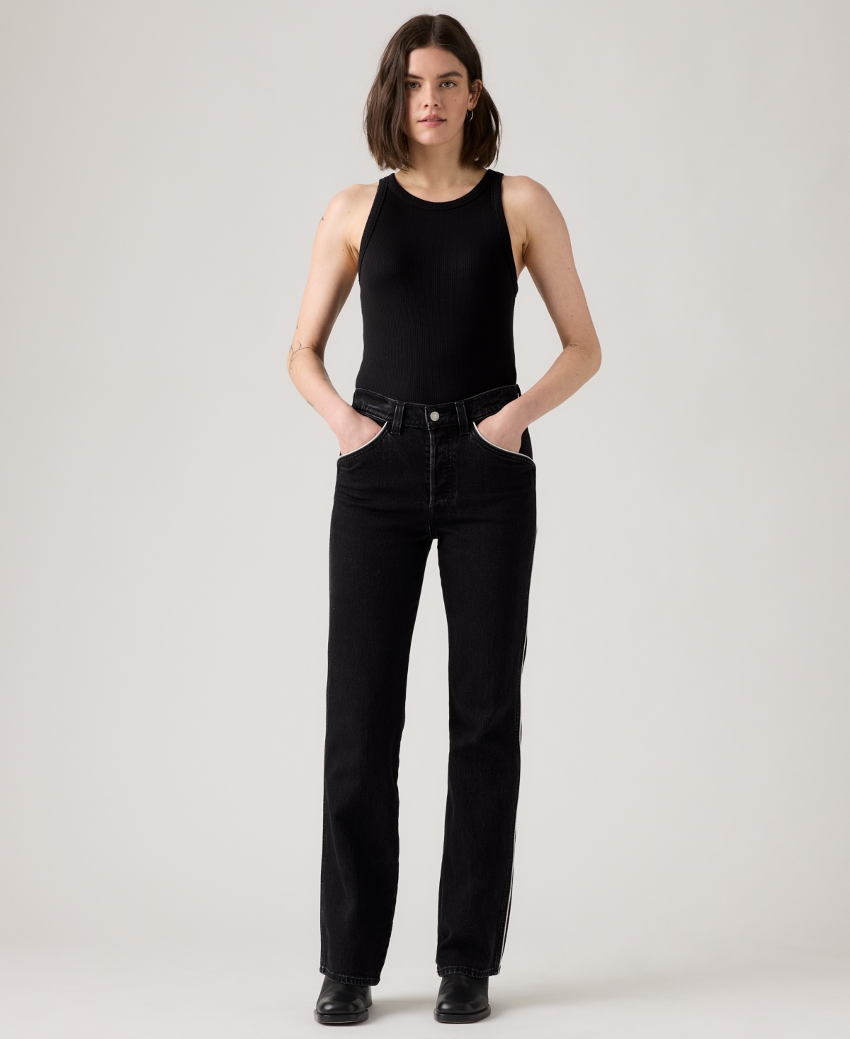 Levi's Premium Women's Wedgie Boot Piping High Rise Jeans