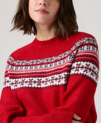 Women's Lou Fair Isle Crewneck Sweater Macy's Exclusive
